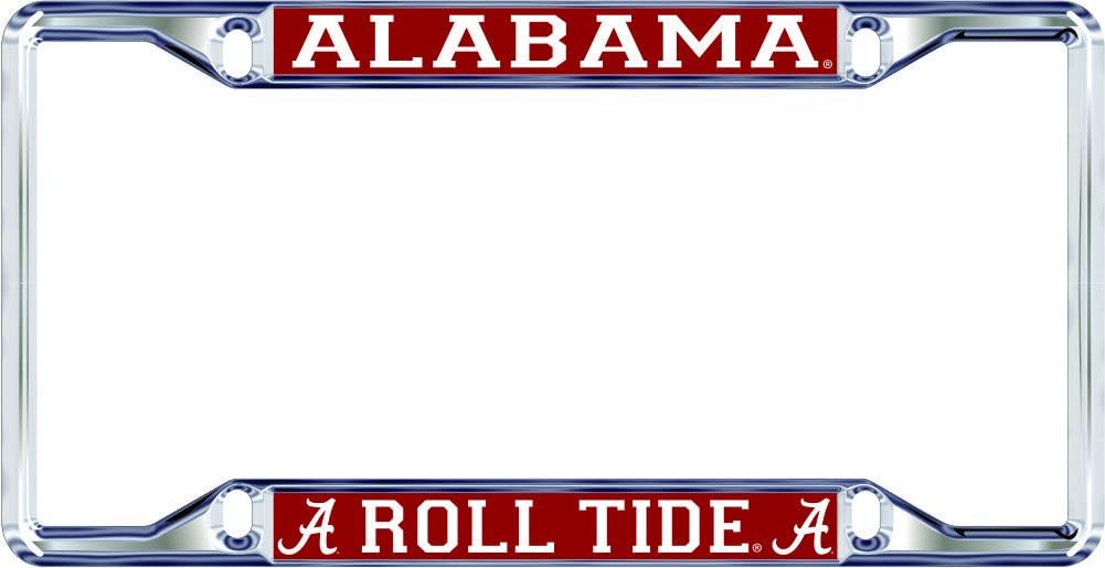 Alabama Crimson Tide License Plate Frame Silver, License Plate Frames Amazon Canada