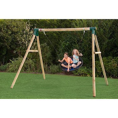 wooden garden swing set