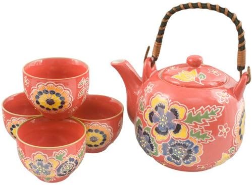 Fuji Merchandise SFT4-2885 1:4 Tea Set, One Size, Red