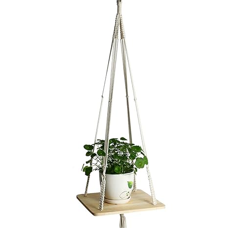 Buy Plant Hangers Lifting Pe Holder Home Knotted Decorative
