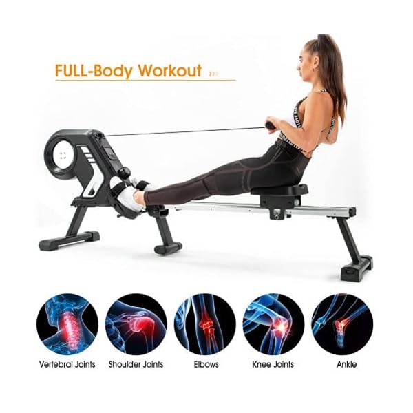 Magnetic-Rowing-Machine-for-Indoor-Home-Resistance-Rowing-Machine-with-Fodable-Design-8-Level-Adjustable-Resistance-Transport-Wheels-Advanced-Driving-Belt-SystemFit-for-Cardio-Strength-Training Magnetic Rowing Machine for Indoor Home, Resistance Rowing Machine with Fodable Design, 8-Level Adjustable Resistance, Transport Wheels, Advanced Driving Belt System,Fit for Cardio & Strength Training