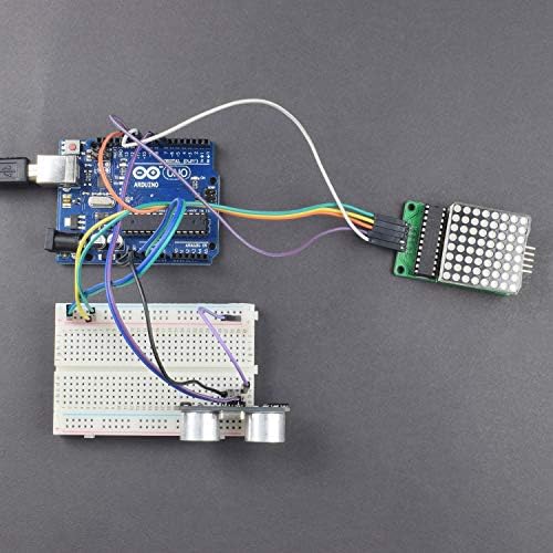 REES52 Make A 8 x 8 LED Matrix Cube with Ultrasonic Sensor Interfacing with Arduino Uno with Step Manual
