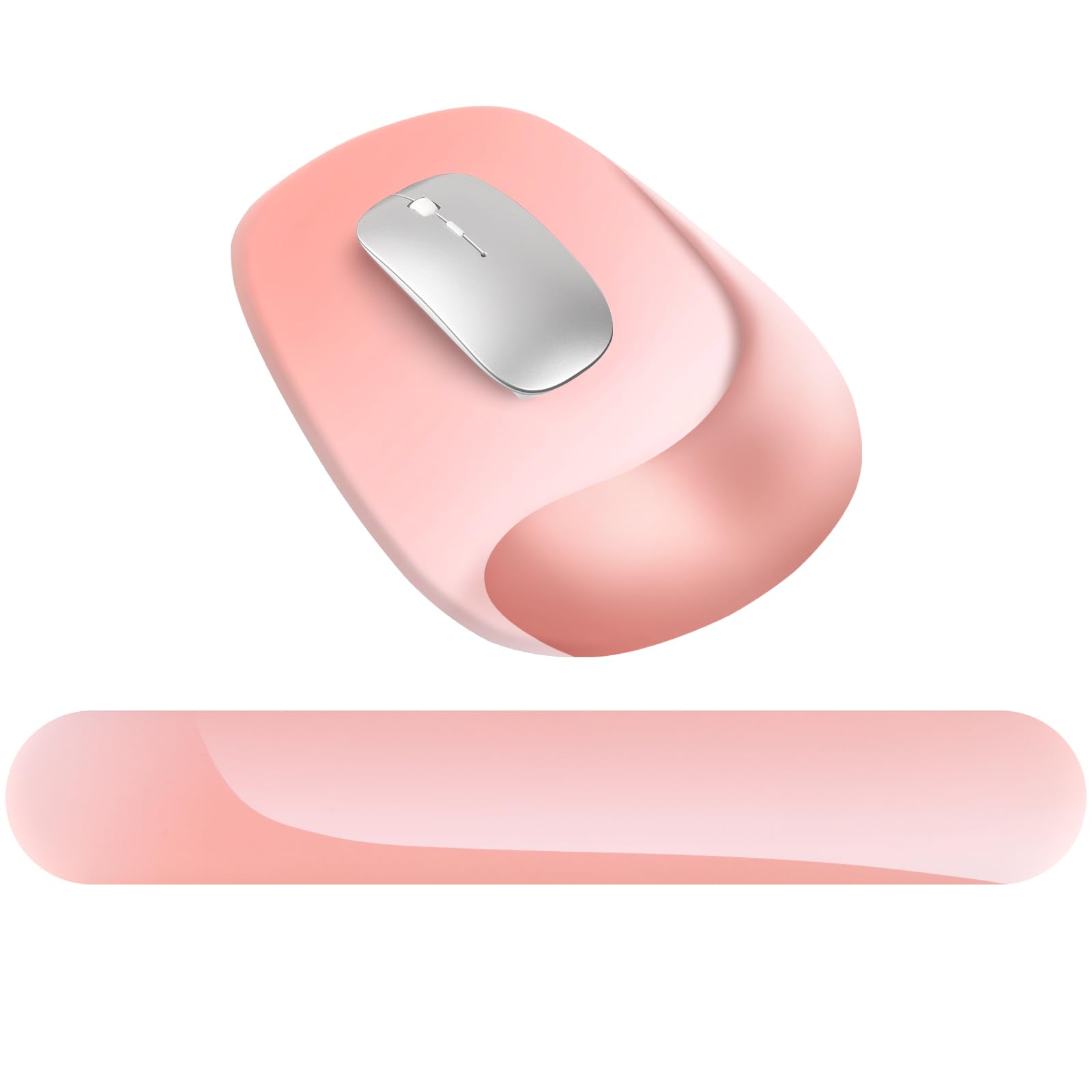 Photo 1 of ARTSO Ergonomic Keyboard Wrist Rest, Memory Foam Wrist Rest Mouse Pad Set for Computer Keyboard, Easy Typing and Pain Relief for Office, Home, Dusty Rose Pink
