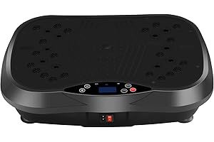 YOKELE Vibration Plate Exercise Machine - Full Body Workout Vibration Platform with Loop Bands & Remote Control for Home Fitness & Weight Loss & Muscle Toning