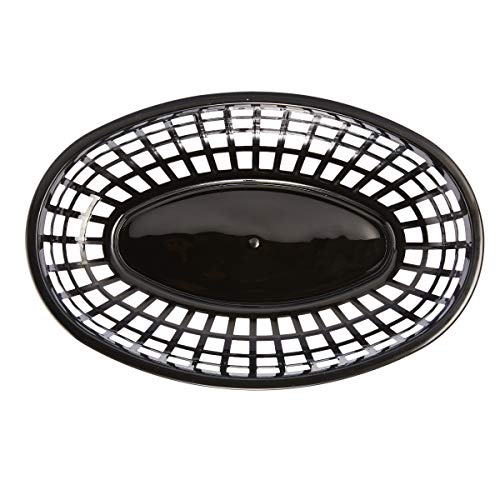 Juvale 12-Pack Plastic Oval Baskets for Fast Food Service, Restaurants and Deli, 9 x 6 x 1.5 Inches - Thumbnail 5