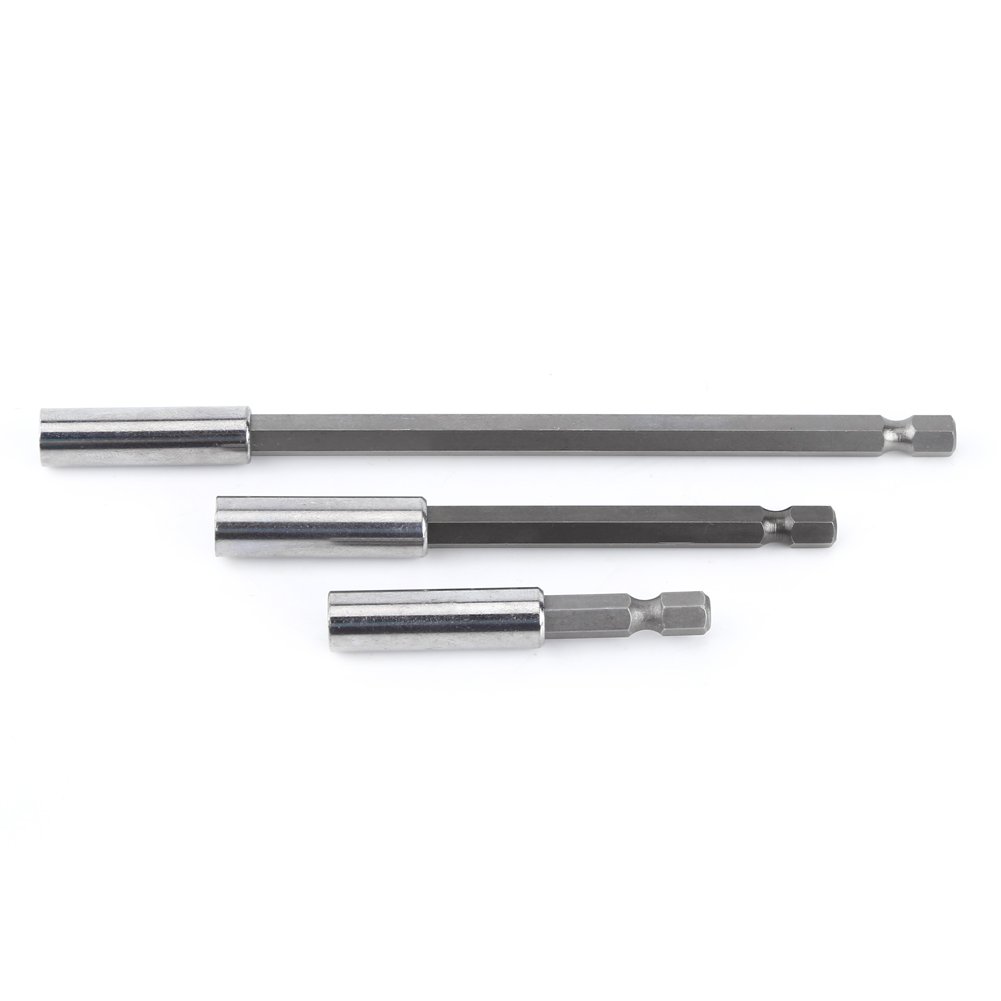 Hex Drill Bit Holder, Carbon Steel Electrical Drill Screwdriver Magnetic Extension Bar Bit Holder for Screws Nuts - Image 4