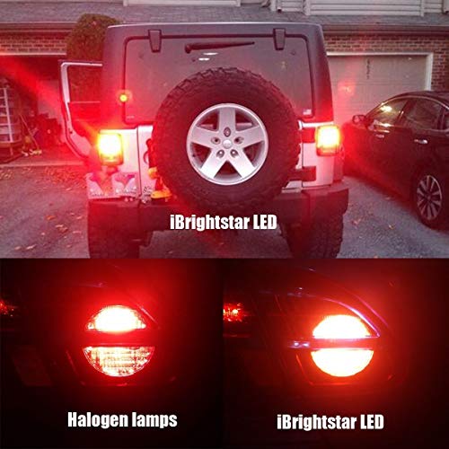 iBrightstar Newest 930V Flashing Strobe Blinking Brake Lights 3157 3057 3156 3056 LED Bulbs