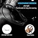 Bluetooth Headphones, DolTech Stereo Wireless Headset Neckband Retractable Sport Earbuds with Mic Noise-Cancelling, Sweatproof Bluetooth 4.1 for iPhone IOS Android (Black)
