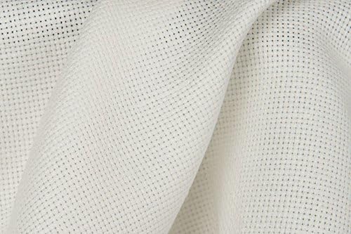 Linen Fabric Piece 39"x59" | Grey Openwork Ornament | Natural fabric | Thick Pure Flax fabric | Woven in Northern Europe |