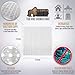 Gorilla Grip Original Patented Bath, Shower, and Tub Mat, 21x21, Machine Washable, Antibacterial, BPA, Latex, Phthalate Free, Square Bathroom Mats with Drain Holes, Suction Cups, Beige Opaque