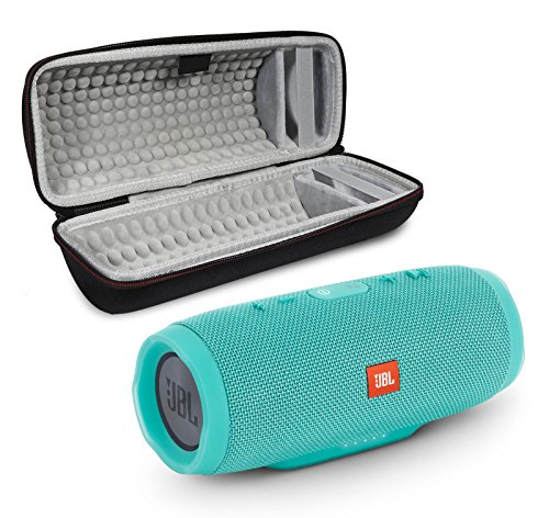 JBL Charge 3 Portable Wireless Bluetooth Speaker Bundle with Protective Case - Teal