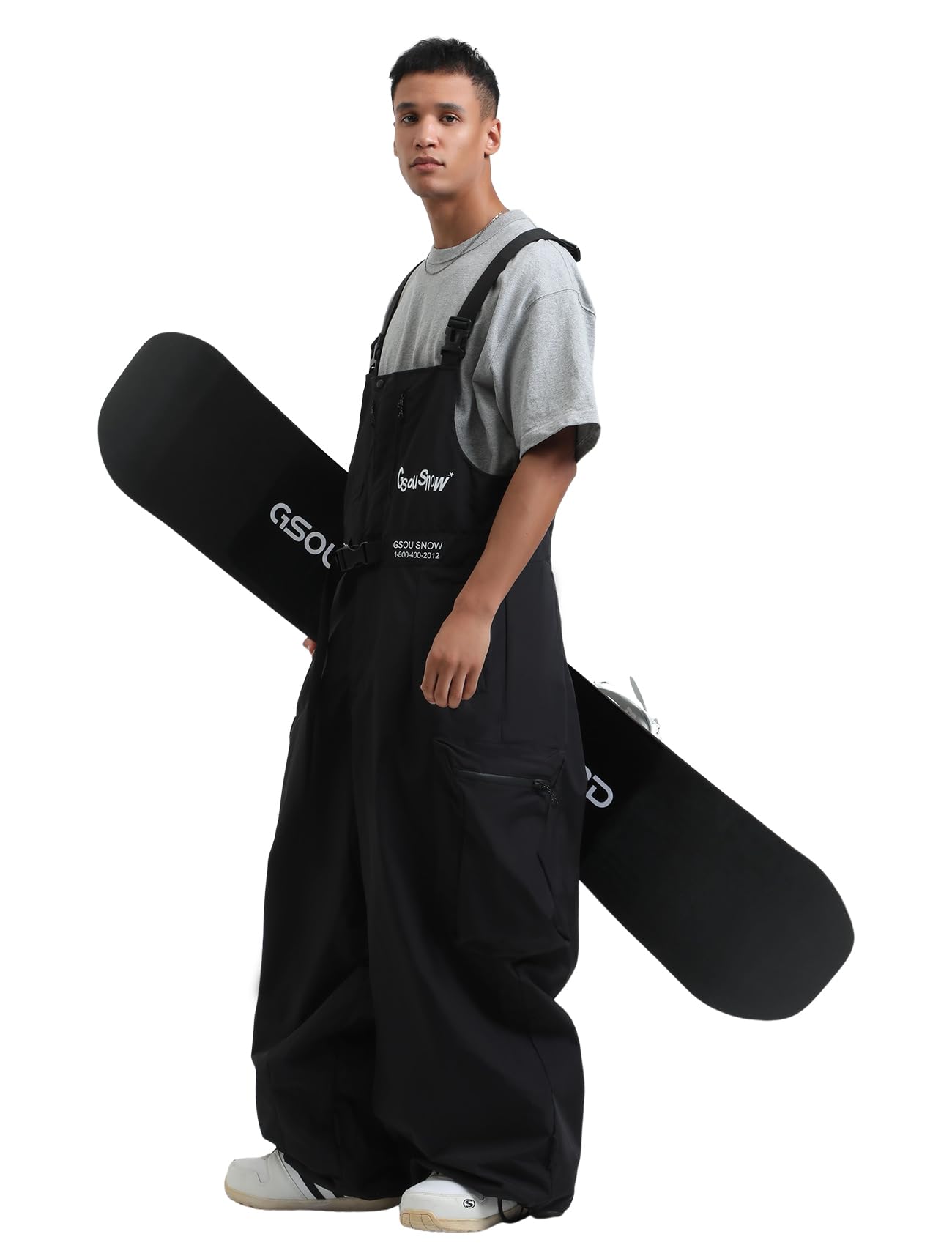 Photo 1 of GSOU SNOW Women Men Ski Pants Snowboard Pants Super Baggy Snowboarding Loose Snow sport Waterproof Insulation