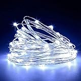 Ariceleo USB LED Twinkle Fairy String Light, 1 Pack Copper Wire Fairy Lights for Indoor, Bedroom Festival Christmas Wedding Party Patio Decorative Window with USB Interface (16ft./5M,Cool White)