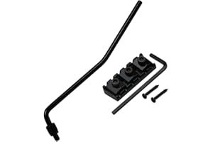 MICOVAY 6mm/0.24" Guitar Arm Whammy Bar & 43mm/1.69" String Locking Nut Wrench Screw Great Replacement Compatible for Floyd Rose Tremolo Bridge Double Locking System, Black