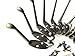 12 Pack Metal Decorative Dual Coat Hooks Wall Mounted Double Coat Hanger for Hat Hardware Dual Prong Retro Coat Hanger with 26 Screws (Bronze)