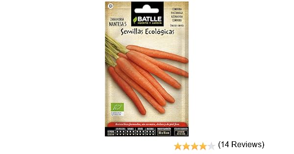 Semillas Ecológicas Hortícolas - Zanahoria Nantesa 5 - ECO ...