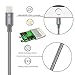 ALIWIKI Phone Charger, 3Pack 6Feet Nylon Braided Cable USB Syncing Fast Charging Cable Cord (Gray)