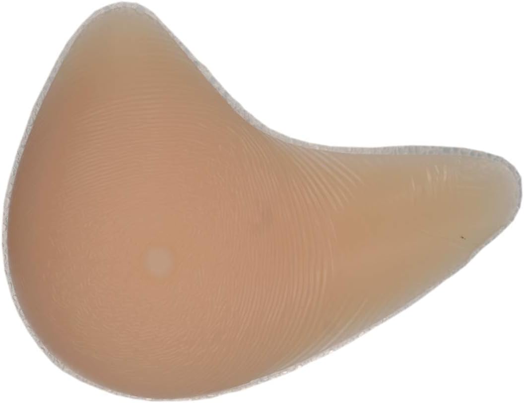 A B C D DD Cup Silicone Breast Forms Bra Enhancer Mastectomy Prosthesis Fake Breasts Extended L-Shape (1 Piece)