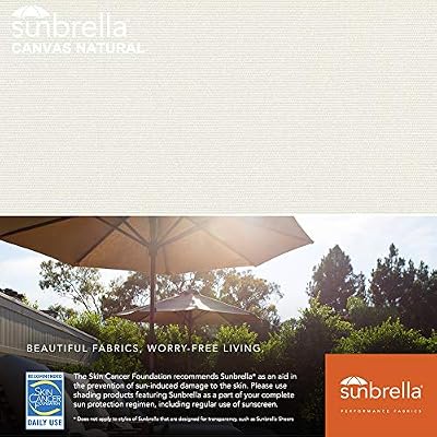 Amazon Com Eliteshade Sunbrella 9ft 3 Tiers Market Umbrella Patio Outdoor Table Umbrella With Ventilation And 5 Years Non Fading Top Natural Garden Outdoor