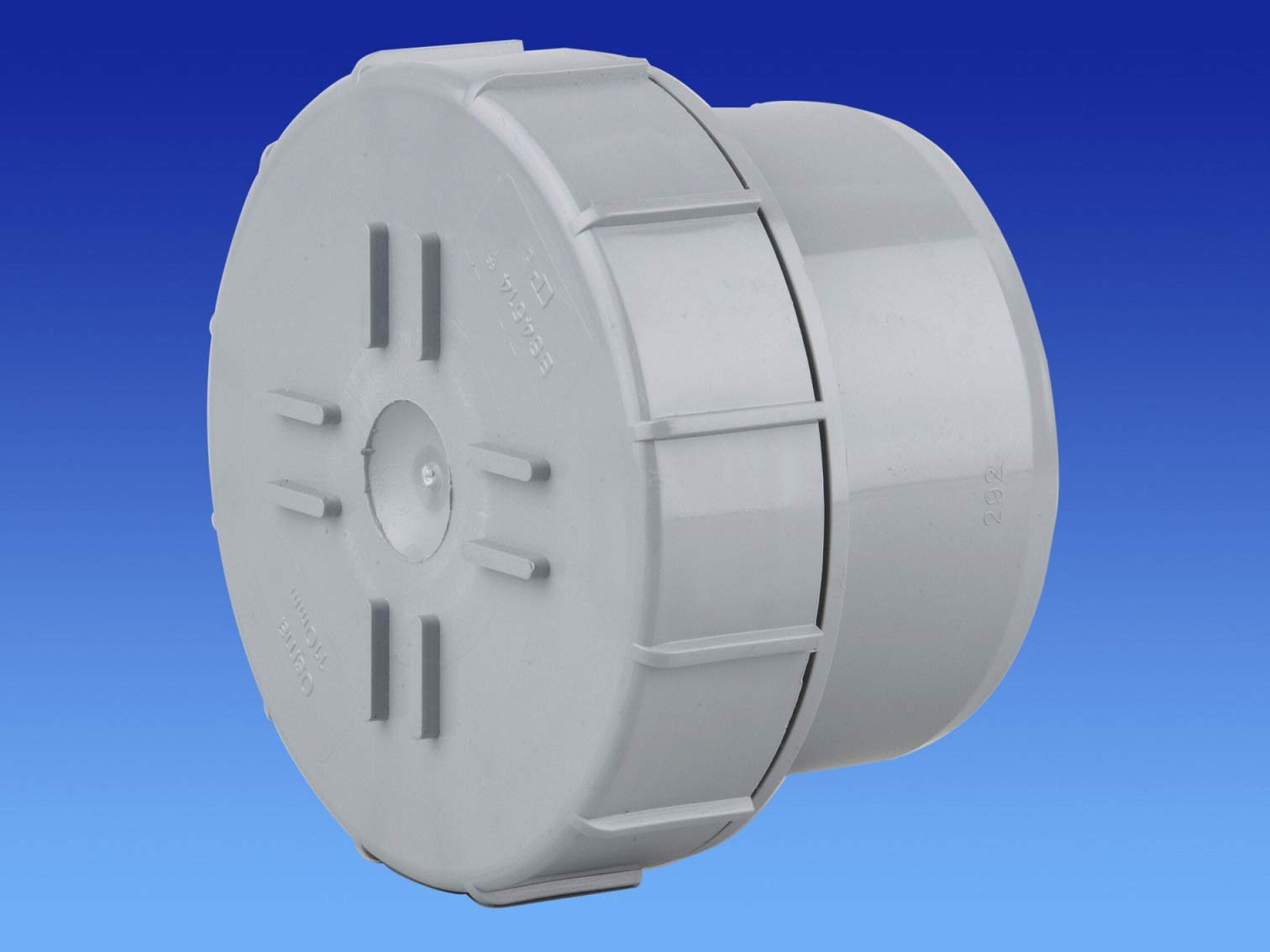 Wavin OSMA 110mm SOIL 4S292 Access Plug for plain ended pipes GREY