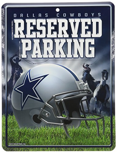 NFL Dallas Cowboys 8-Inch by 11-Inch Metal Parking Sign &hellip;