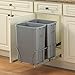 Knape & Vogt PSW15-2-35-R-P in-Cabinet Pull Out Trash Can, 18.4-Inch by 14.25-Inch by 22-Inch