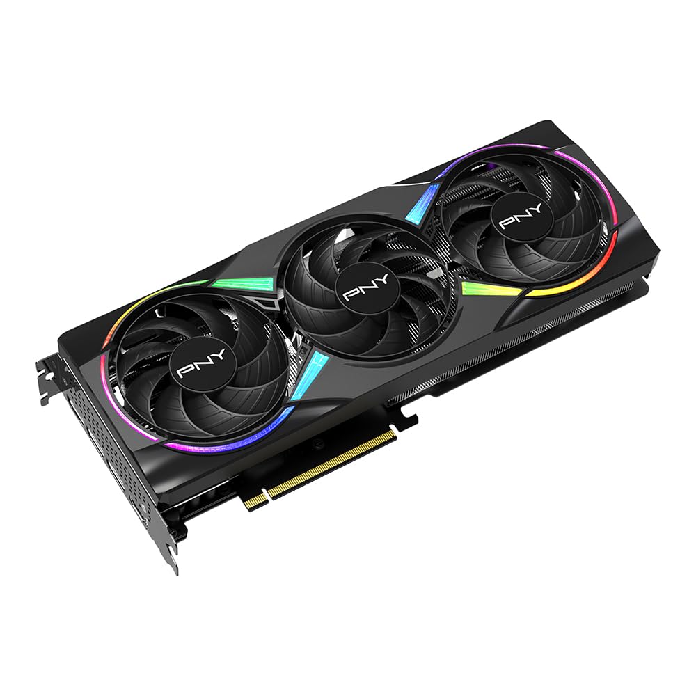 PNY NVIDIA GeForce RTX? 5060 Ti 16GB ARGB Overclocked Triple Fan Graphics Card (DLSS 4, PCIe 5.0, HDMI/DP 2.1, 2-Slot, Epic-X? RGB Lighting)