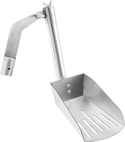 Pelle Télescopique Pour Nettoyage De Gouttières - Acier Inoxydable, Tête 8x12 Cm | Pour Feuilles Et Débris