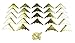 24pcs. Decorative Brass-Plated Box Corners with mounting Screws