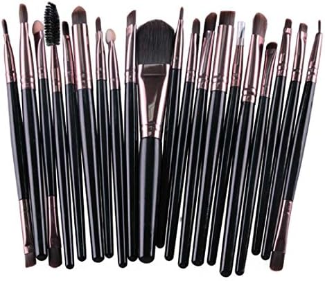 New 20PCS Make Up Brushes Professional Cosmetic Plastic Handle Basic Eyebrow Eyeshadow Mascara Lip Makeup Brush Set FM88 17