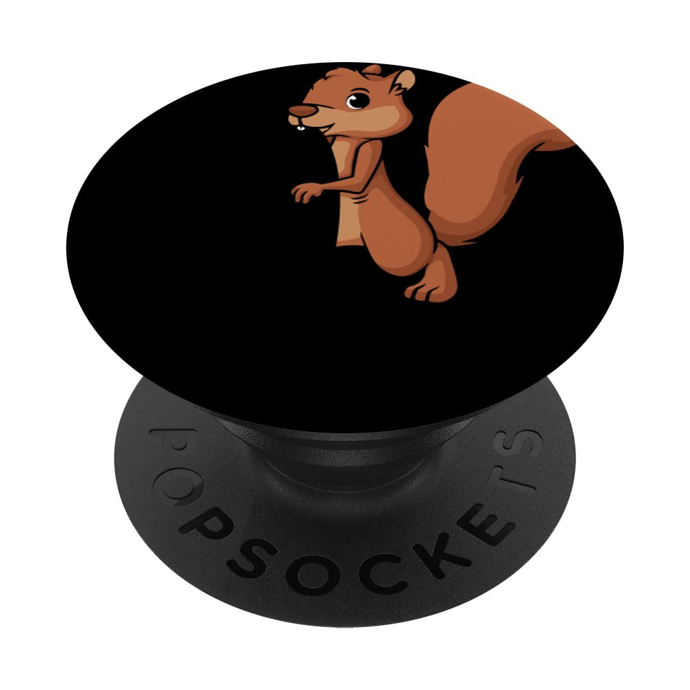 Squirrel Biting Shirt Cute Squirrel Animal Squirrel Lover PopSockets Swappable PopGrip