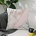 UOOPOO Spliced Mixed Rose Gold Marble Throw Pillow Case Square 16 x 16 Inches Soft Cotton Canvas Home Decorative Wedding Cushion Cover for Sofa and Bed One Side
