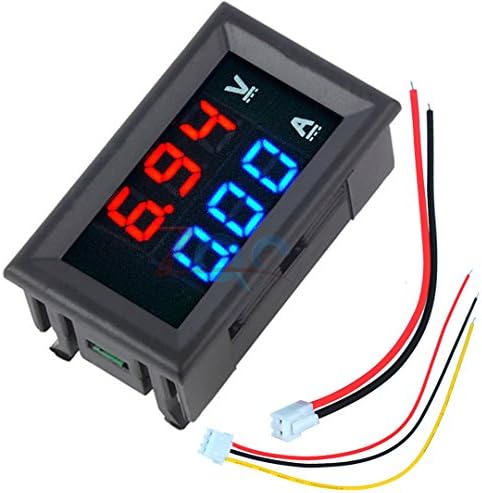 HUWEwowow Digital Voltmeter Ammeter DC 100V 10A Panel Amp Volt Voltage Current Meter Tester