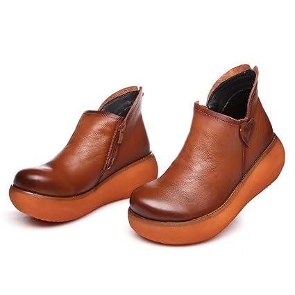 rubber sole wedge boots