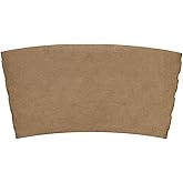 Karat [1,000 ct] Coffee Cup Sleeves Traditional Corrugated Coffee Cup Holder for 10oz to 24oz Cups, Recyclable & Disposable (C5300 Kraft)