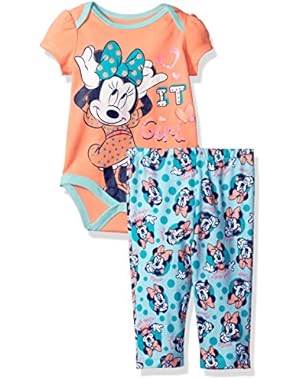 Baby Girls' Minnie Mouse Bodysuit with Pant Set