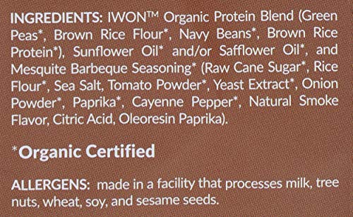 I WON! IWON ORGANICS ORGANIC MESQUITE BBQ PROTEIN STIX, 5 OZ
