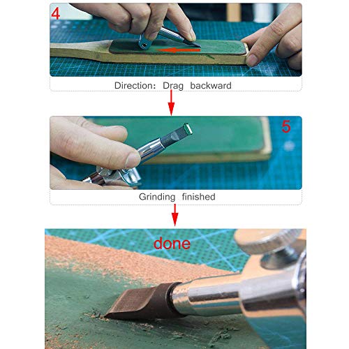 Bluemoona 1 Pcs - Leather Carving Swivel Knife Sharpener Keen Edge Sharpening Adjuster Guide Tool