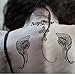 Kotbs 4 Sheets Mix Angel Wings Large Tattoo Sticker for Women Waterproof Temporary Tattoos Paper Body Art Fake Tattoo