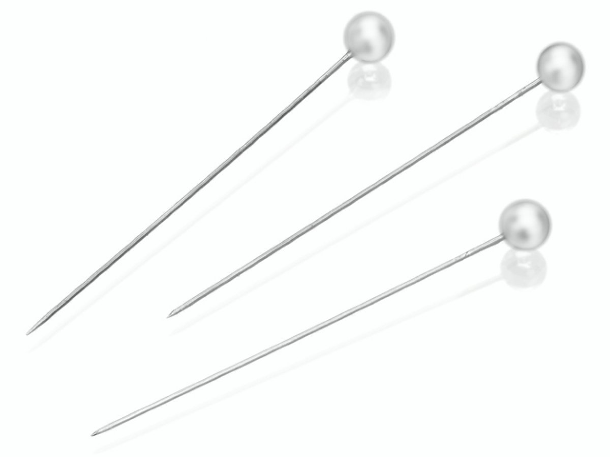 Knorr Prandell 64 mm 12-Piece Decorative Pins, White