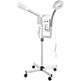 Winado 2 in 1 Facial Steamer with 5X Magnification Light, Deep Cleaning for Personal Skin Care, Beautician Steamer Professional Humidifier Facial Spa Mist Steam for Home & Beauty Salon, White