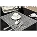 Zupro Placemats Set of 4 for Kitchen Dining Table Washable Braided Table Mats Heat-Resistant Placemats Non-Slip Woven PVC Vinyl Place Mats for Everyday use or Holidays Dinner BBQs 18