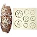 Anyana Steampunk Cogs wheel Gears Pocket Clock watch mould cake Fondant gum paste mold for Sugar paste gumpaste designer cupcake decorating topper decoration sugarcraft decor