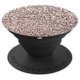 Rose-Pink Pop-Socket for Girls. No-Glitter Matte Party Print - PopSockets Grip and Stand for Phones and Tablets