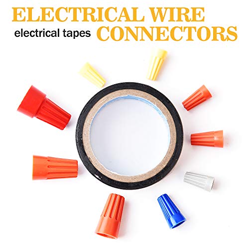 VIGRUE 113PCS Electrical Wire Connectors Screw Terminals,with Spring Insert Twist Nuts Caps Connection Assortment Set