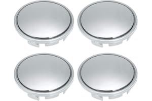 Carrfan 56mm Car Wheel Center Caps Hub Tyre Rim Hub Cap Cover Universal ABS Chrome Silver 4PCS