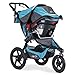 BOB Revolution PRO Jogging Stroller - Up to 75 Pounds - UPF 50+ Canopy - Easy Fold - Adjustable Handlebar with Hand Brake , Lagoon