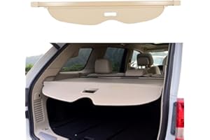 BOPARAUTO Cargo Cover for Jeep Grand Cherokee Accessories Beige 2011-2019 2020 2021 Rear Trunk Shade Cover（Not fit for 2021 Winter-2022 grand Cherokee L ）