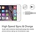 Suanna iPhone Cable 3Pack 10FT Nylon Braided Certified Lightning to USB iPhone Charger Cord for iPhone 7 Plus 6S 6 SE 5S 5C 5, iPad 2 3 4 Mini Air Pro, iPod Nano 7 - Grey