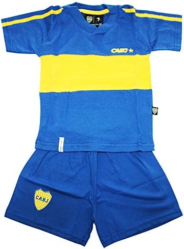 Boca Juniors Futbol Football Soccer Boys Retro Jersey Shirt &amp; Short (2T (SIZE3))